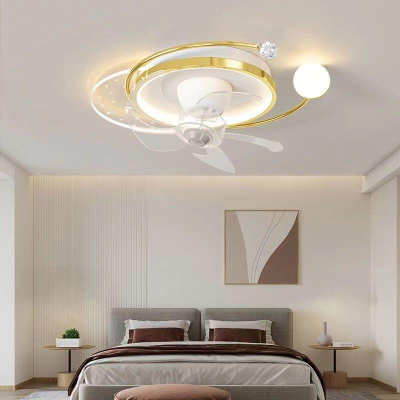 广东中山风扇灯具套餐北欧轻奢卧室餐厅吊扇灯摇头电扇客厅吸顶灯