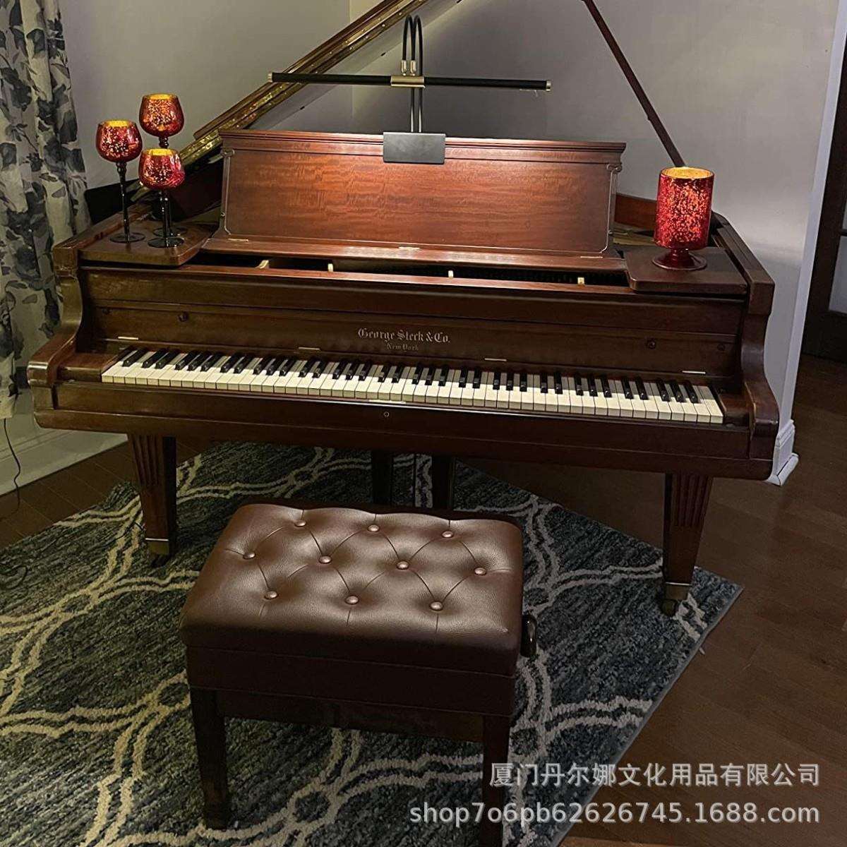 厂家钢琴凳实木单人双人可调升降琴凳古筝凳成人儿童通用跨境