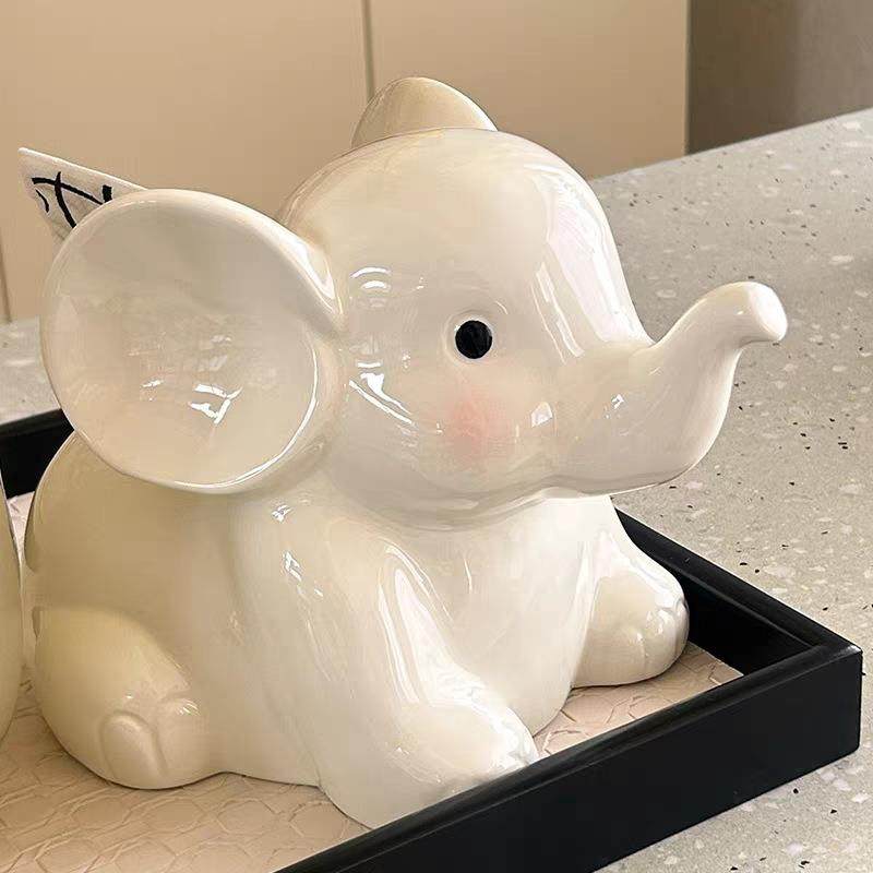 高颜值卡通大象陶瓷纸巾盒奶油风客厅桌面餐巾纸抽纸盒装饰摆件,农机/农具/农膜,播种栽苗器/地膜机,淘宝优惠券,粉丝福利购,淘宝优惠卷