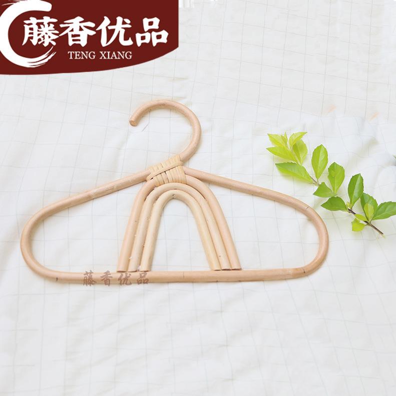 手工定型藤编儿童衣架月亮太阳彩虹款儿童房装饰童装店拍照道E18