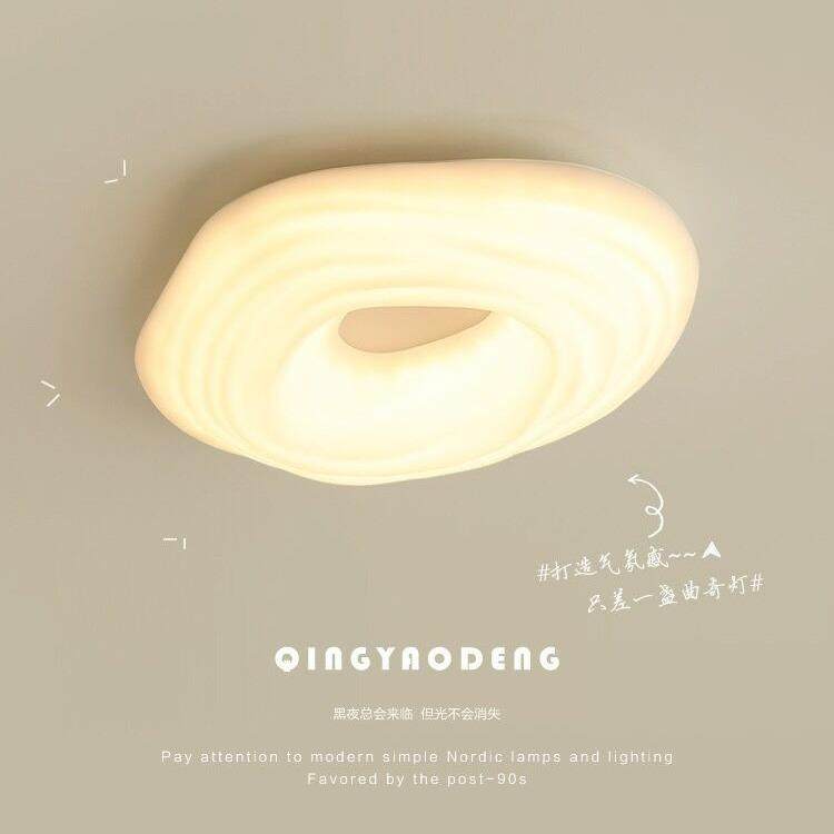 奶油曲奇吸顶灯 全光谱护眼客厅卧室儿童甜甜圈浪漫餐厅衣帽间灯