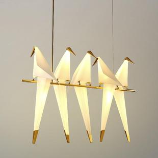设计师千纸鹤吊灯创意个性服装店装饰灯客厅卧室餐厅吧台小鸟吊灯
