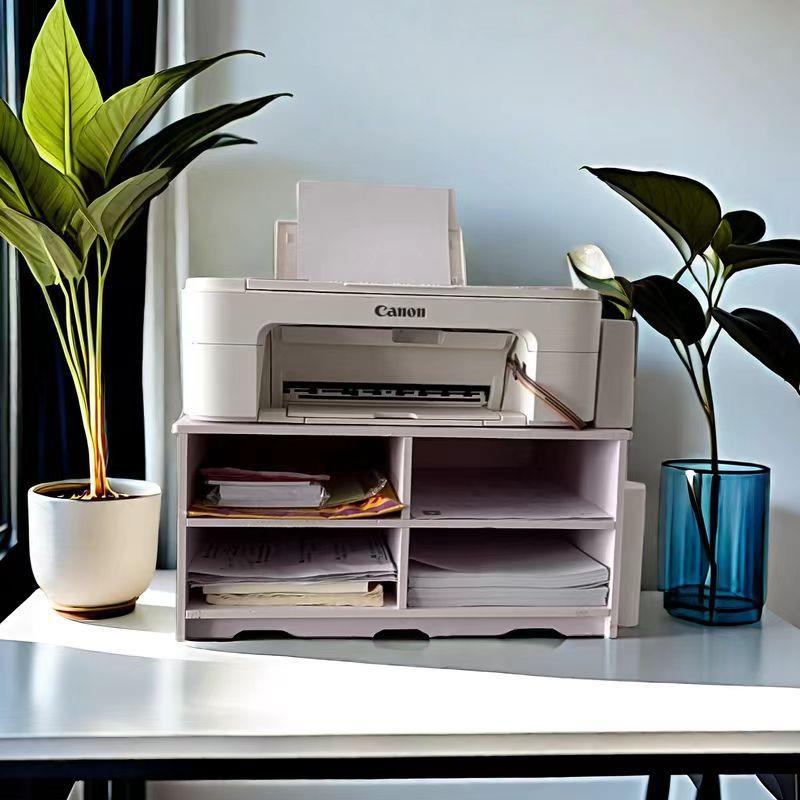 打印机置物架多功能电脑主机支架桌面分层放置架办公桌上机箱架子