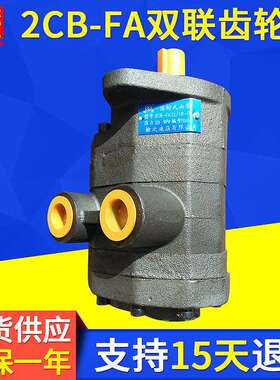 2CB-FA40/10双联齿轮泵 中高压边双联齿轮泵双联铝合金齿轮泵