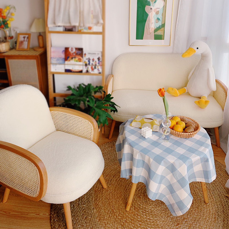 藤椅沙发实木藤编单人沙发椅小户型家用日式阳台休闲椅双人藤沙发,住宅家具,沙发椅,淘宝优惠券,粉丝福利购,淘宝优惠卷