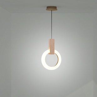 森林一号光环 楼客厅别墅楼梯吊灯简约餐厅吧台灯饰客厅吊灯 复式