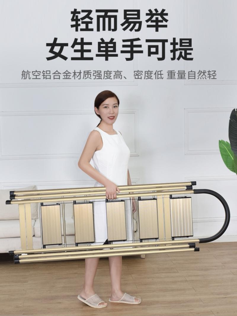 梯子家用折叠人字梯室内多功能加厚铝合金梯子晾衣架伸缩升降楼梯