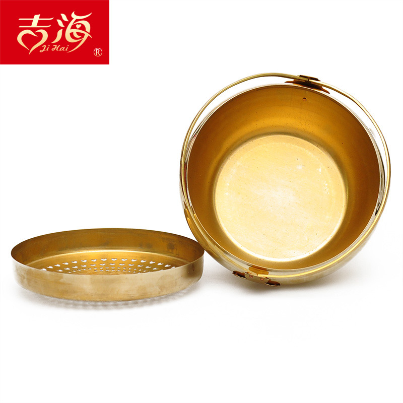 传统婚礼用品铜火炉婚庆铜火冲结婚火铳铜火囱手炉旺盆炉陪嫁嫁妆