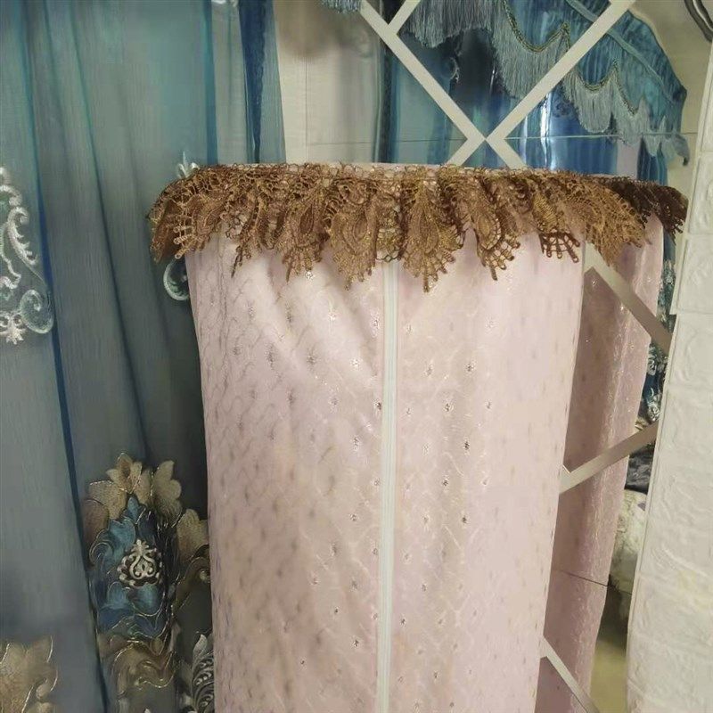 空调罩圆柱圆形粉色蕾丝布艺防尘罩定制柜机罩立式柜式空调套定做,居家布艺,空调罩,淘宝优惠券,粉丝福利购,淘宝优惠卷