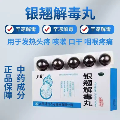 【立效】银翘解毒丸9g*10丸/盒风热感冒清热解毒口干咽喉炎咽喉疼痛