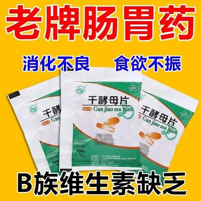 【天桥牌】干酵母片0.2g*80片/袋消化不良营养不良食欲不振减脂营养