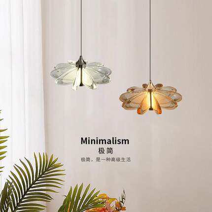 餐厅升降款吊灯轻奢高级感设计师创意个性餐桌吧台灯具简约现代灯