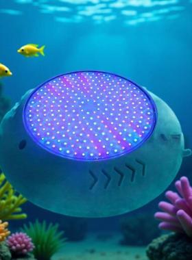 树脂填充防水泳池灯RGB灯芯55W630颗七彩遥控12VIP68IP68led灯