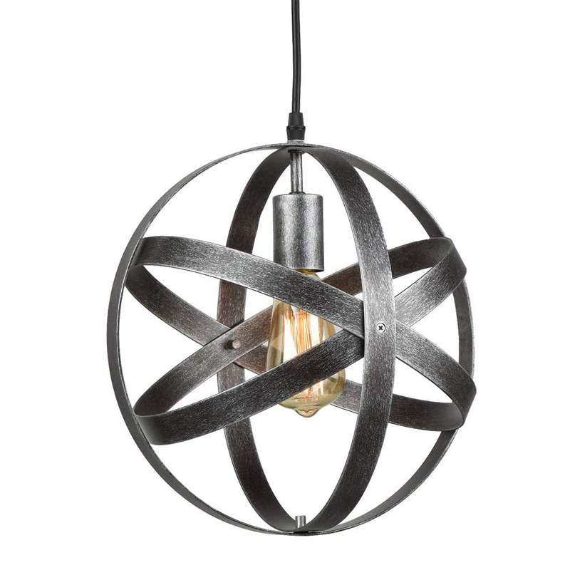 餐厅吊灯loft美式复古工业风创意个性客厅服装店地球仪灯具亚马逊