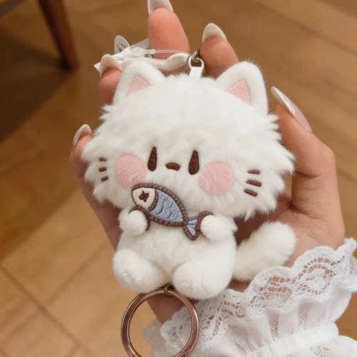 新款软fu猫咪可爱毛绒挂件
