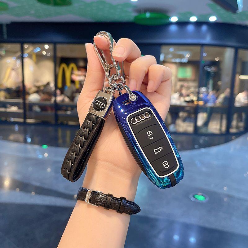 奥迪钥匙套A4lA5S4A8a六q五Q7q8s5Q3A7r8sq5q4S456A8a7l卡通 透明