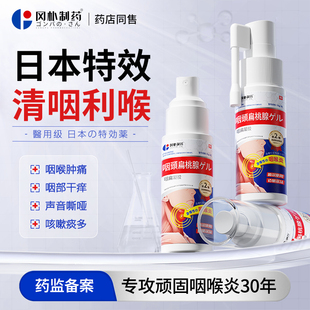 咽炎慢性咽喉炎除异物感专用特效喉咙护嗓子有痰干痒咳嗽喷雾剂贴