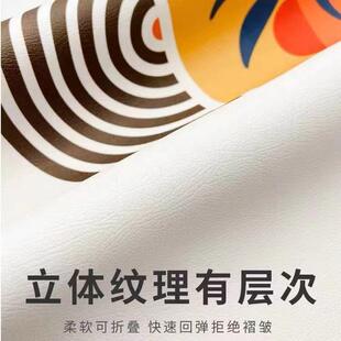 直销pvc圆桌桌布防水防油免洗茶几桌垫家用清新耐脏易打理餐 新款