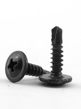 ql@5N镀黑锌大扁头钻尾螺丝自攻自钻螺钉燕尾钉钻彩钢瓦铁皮钢板M