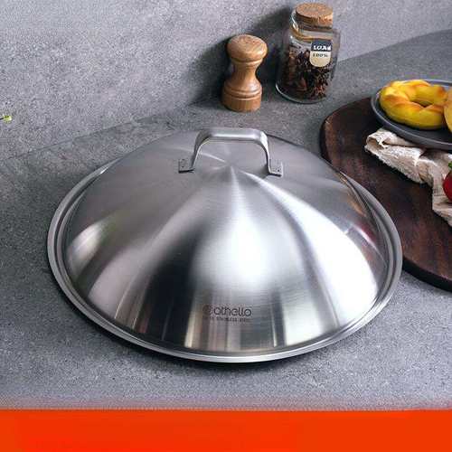 欧德罗不锈钢锅盖家用防烫30/32/36cm高拱炒菜锅盖帽带气孔