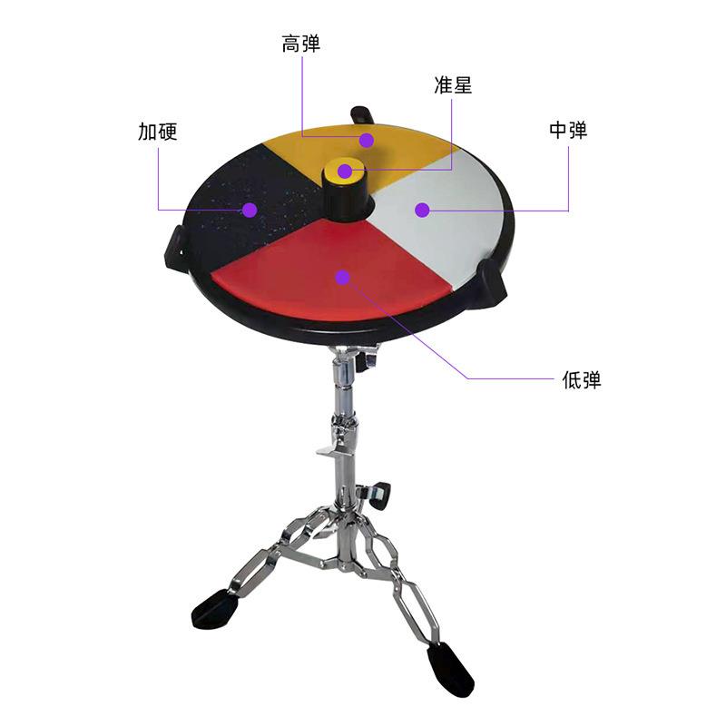 12寸多性能哑鼓 高弹 中弹 低弹 带准星 架子鼓节奏训练