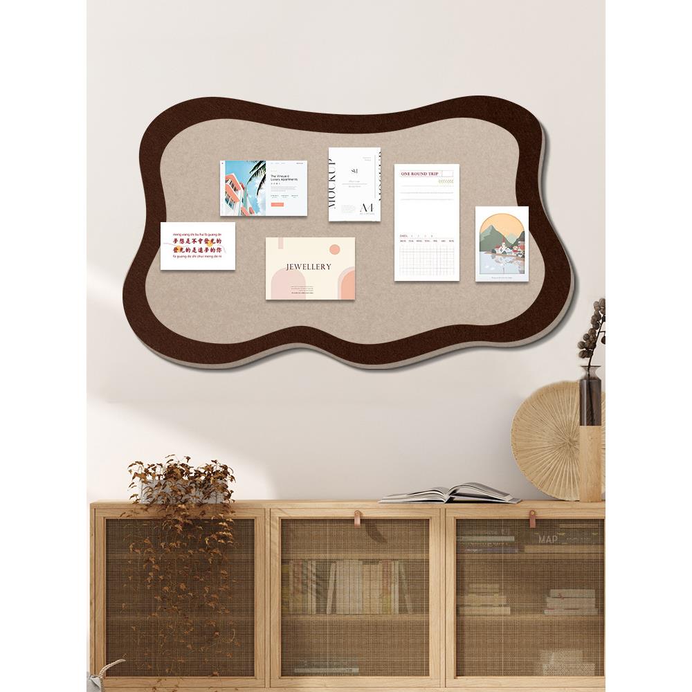 可移除照片墙装饰创意背景板羊毛毡墙贴毛毡板墙面装饰家庭相片挂