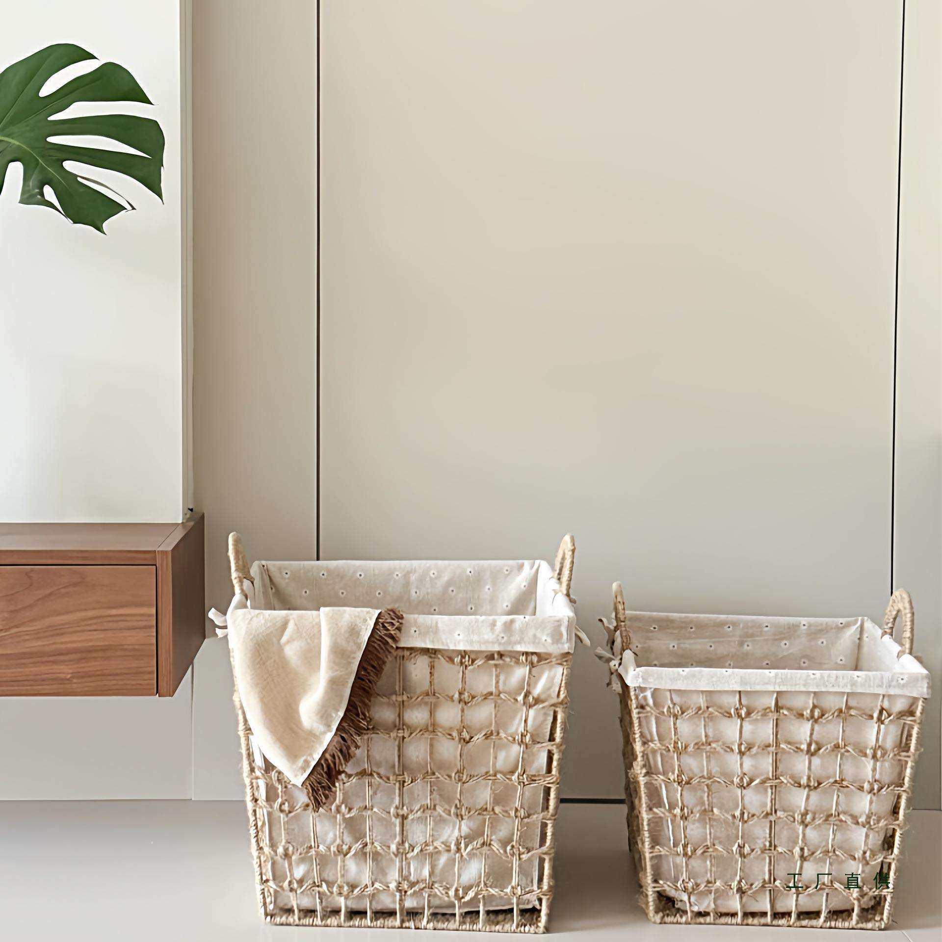 日式脏衣篓家用脏衣服收纳筐卧室脏衣篮高颜值脏衣筐编织洗衣篮,鲜花速递/花卉仿真/绿植园艺,割草机/草坪机,淘宝优惠券,粉丝福利购,淘宝优惠卷