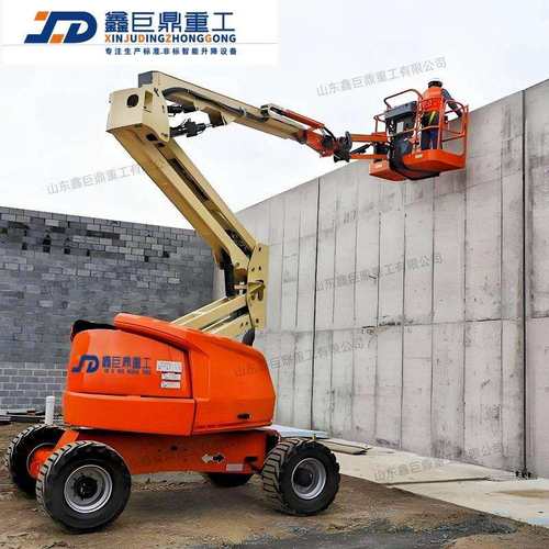 14米电动曲臂式移动式升降平台 维修登高车作业车 电动曲臂升降机