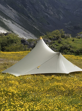 knot 远行1单人无杆帐篷户外露营超轻双塔双硅尼龙格子布防雨防晒