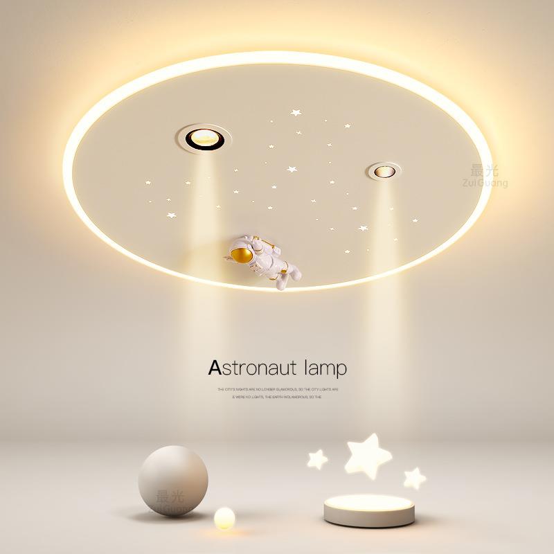 创意儿童房灯简约现代led吸顶灯太空人卧室灯男孩女孩房中山灯具