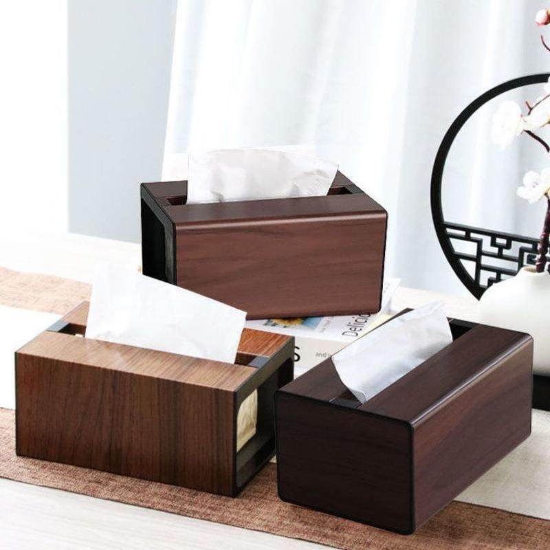 胡桃木纹中式纸巾盒客厅餐桌办公室桌面高档纸抽盒金属纸巾收纳盒,3C数码配件,USB灯,淘宝优惠券,粉丝福利购,淘宝优惠卷