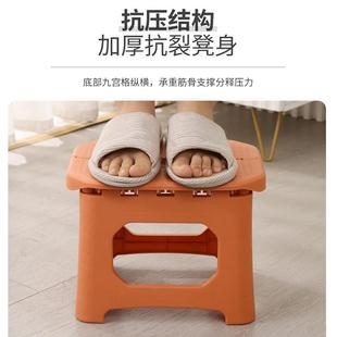 新款 户外塑料折叠凳子便携小家用马扎儿童简易椅子火车小 直销 包邮