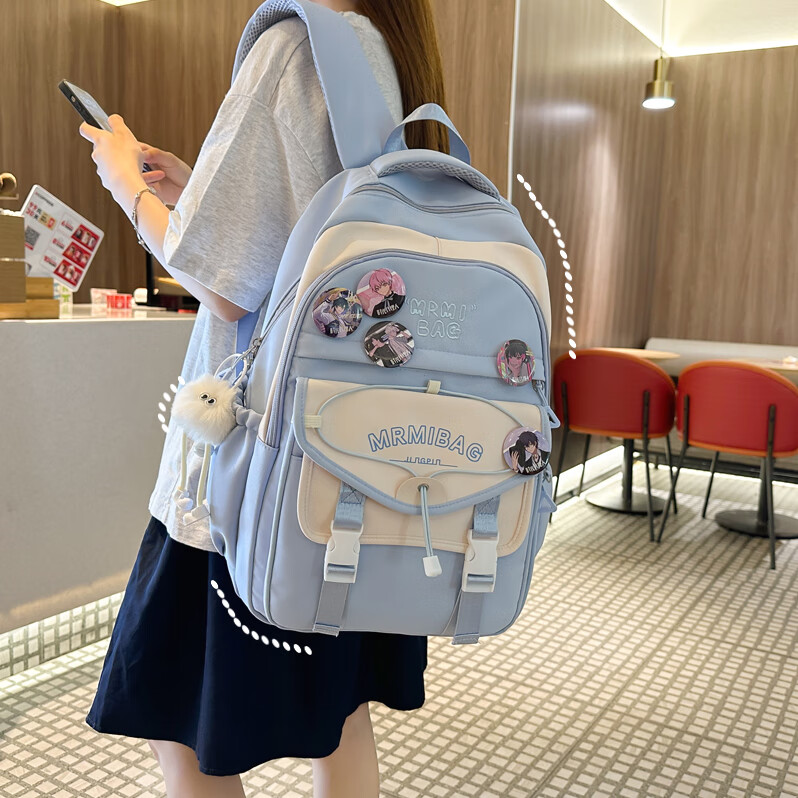 书包女初中生高颜值2025新款双肩包小学生3-6年级大容量减负背包