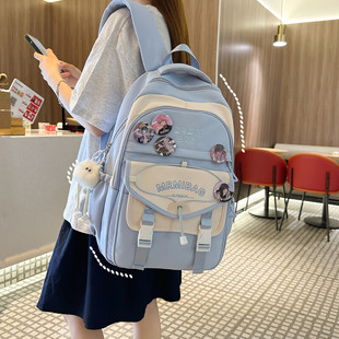 双肩包小学生3 书包女初中生高颜值2025新款 6年级大容量减负背包