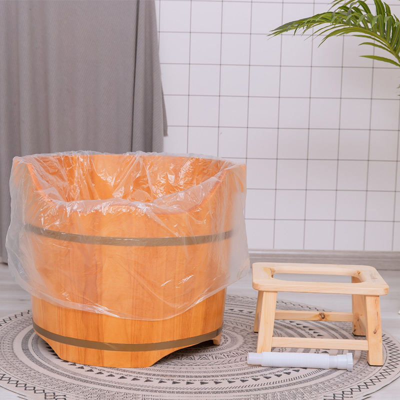 新料加厚一次性泡浴袋木桶泡澡桶套成人臀浴膜塑料袋坐浴桶袋子