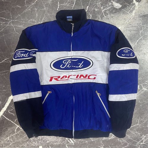 赛车服刺绣个性风酷炫风休闲长袖