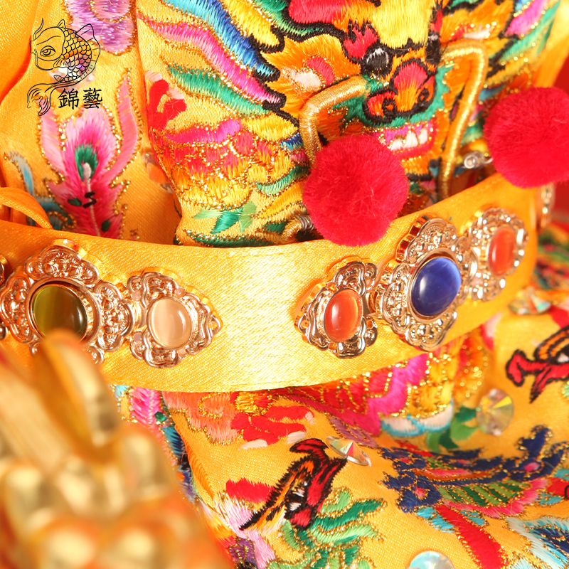 小神像装饰软身女神衣袍腰带大号王爷男腰封饰品身佛像神袍配饰