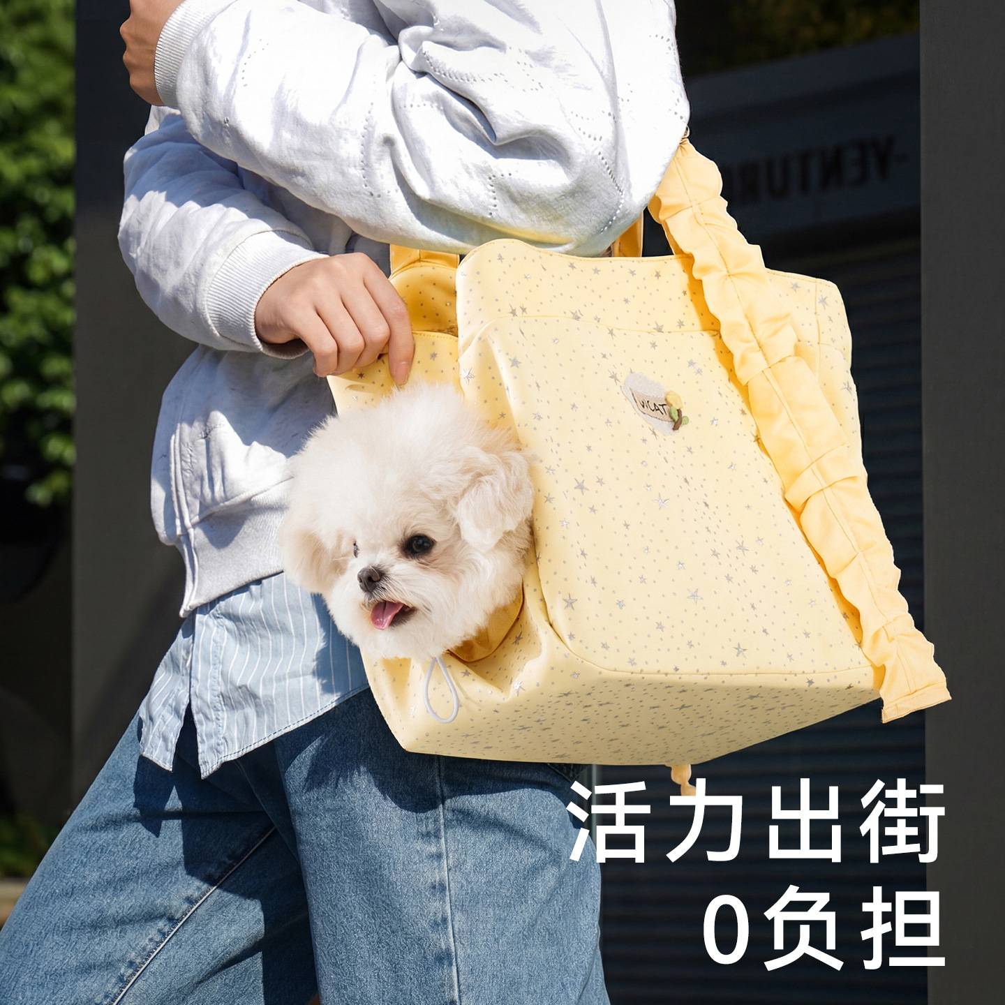 新款猫包星光轻奢出行包宠物外出
