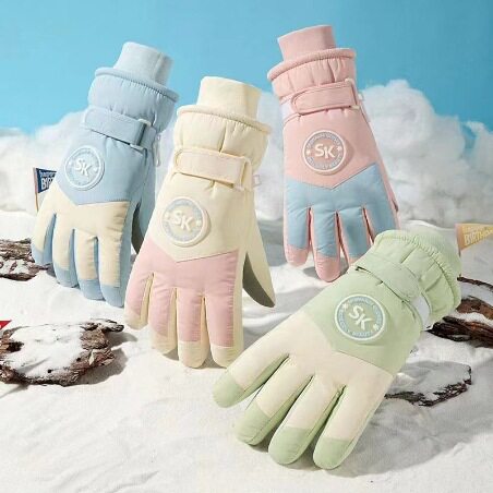滑雪手套马卡龙女款可爱防寒防滑