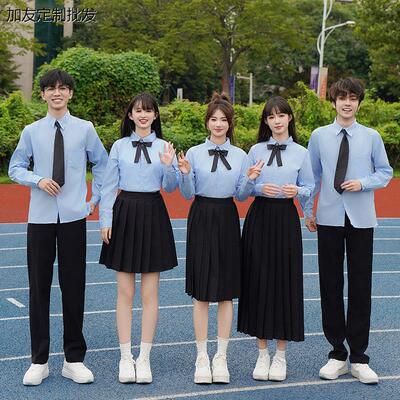 学生演出服学院风毕业班服校服初中高中生大合唱团运动会表演服装