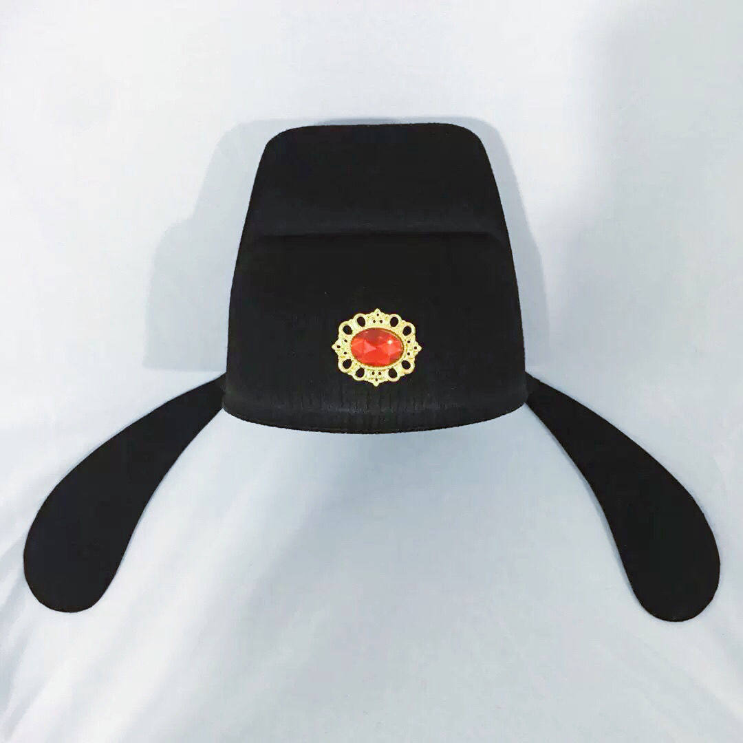 唐装状元帽乌纱帽子展昭