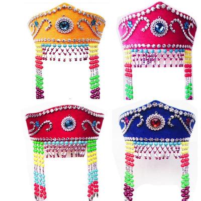 蒙古族舞蹈头饰男女儿童