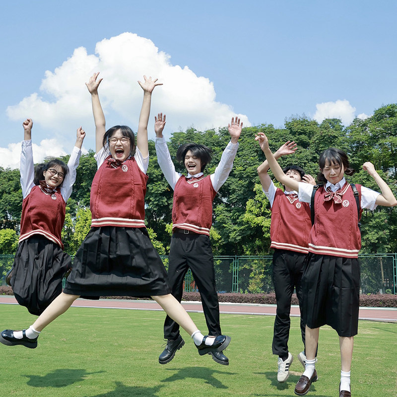 班服学院风秋季初中高中学生合唱朗诵演出服运动会毕业校服女套装