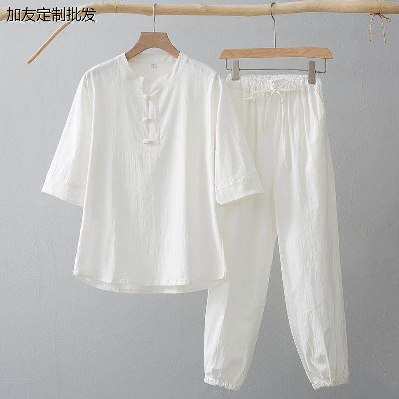 居士修行禅服道服男装高
