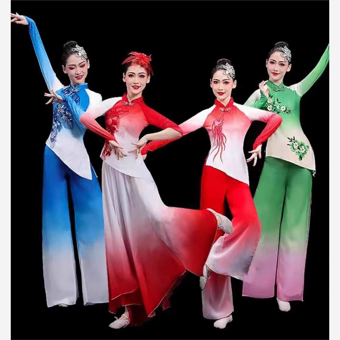 古典舞蹈演出服中国风女