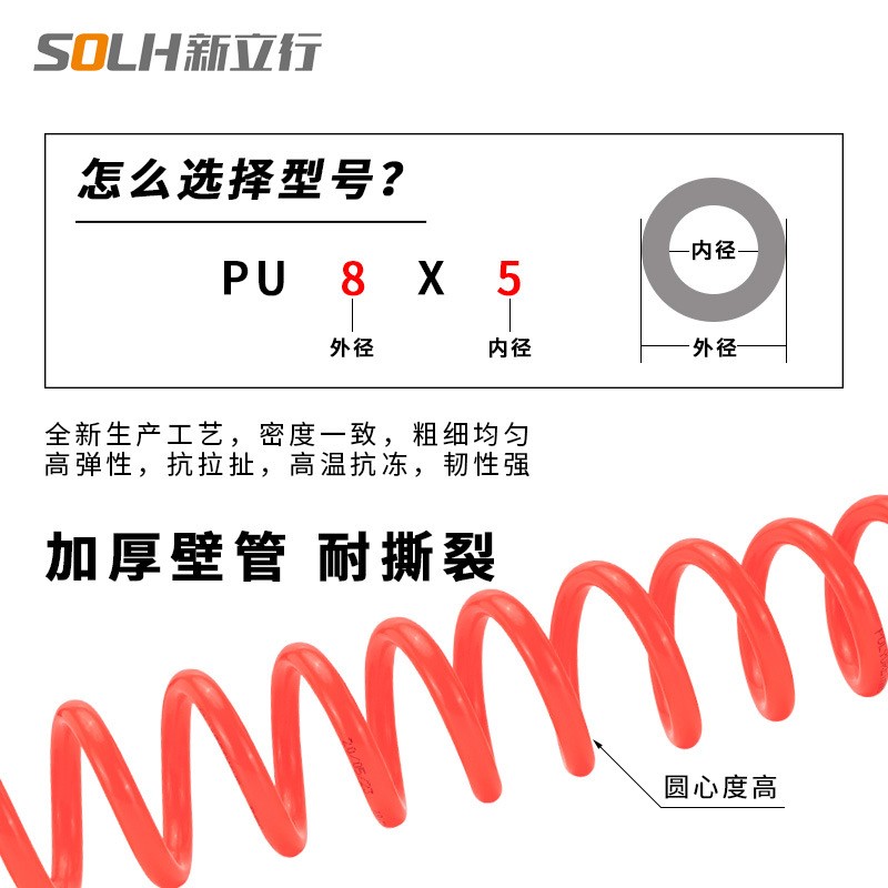 极速高压伸缩软管气动弹簧管空压机气泵气管软管伸R缩PU带快速接