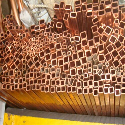 新品T2紫铜方管紫铜矩形管方形铜管u6/8/10/12/15/20/256*8*1mm*1