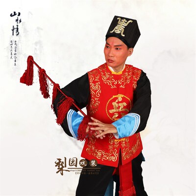 极速戏剧黄梅戏京越剧 轿夫背心戏曲兵勇坎小兵S坎肩衙役坎肩士兵