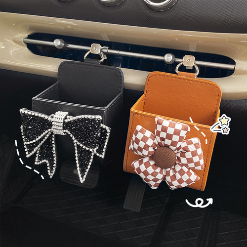 极速五菱缤果汽车内装饰空调出风口储物J收纳挂袋改装件车载置物