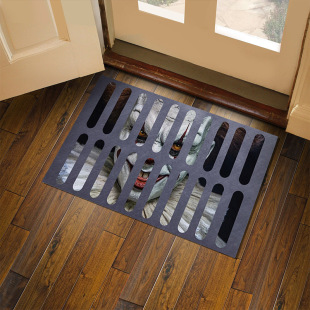 Floor Mat Door Halloween NEntry Clown Trap 新品 Visual